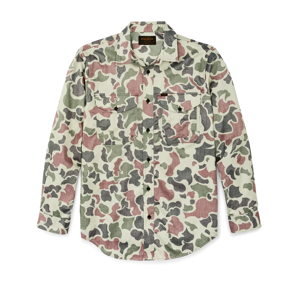 Twin Lakes Sport Shirt Long Sleeve- Shrub Camo